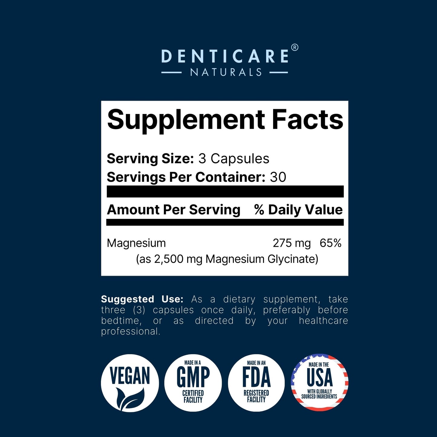 BiteGuard Supplement, Teeth Grinding & Bruxism Relief, 90 Capsules (Vegan Safe, Non-GMO) Magnesium for Bruxism Supplement