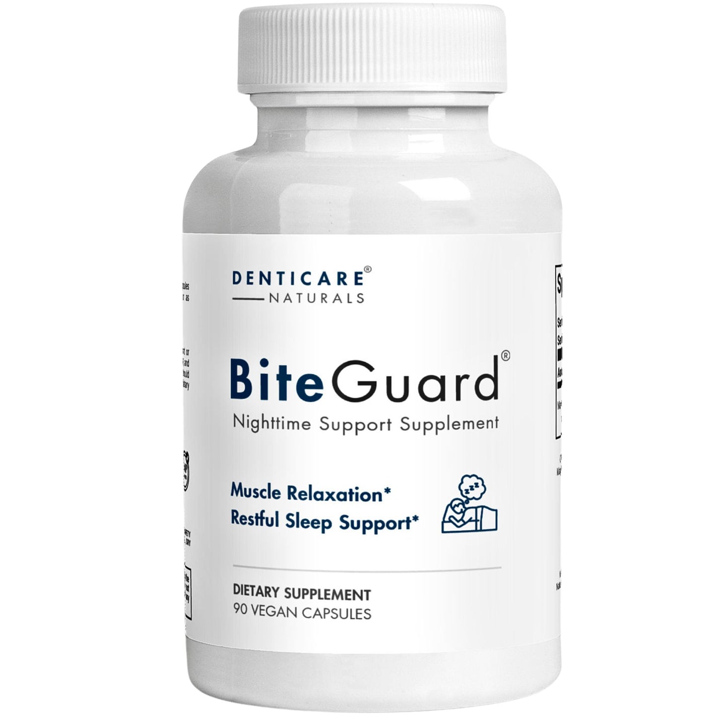 BiteGuard - Teeth Grinding Supplement, TMJ & Bruxism Support, with Pure Magnesium — 90 Capsules