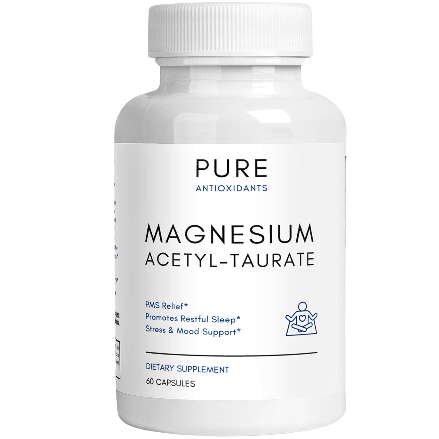 Magnesium Acetyl Taurate - 700mg - (ATA MG, TauroMag) Magnesium Supplement - 60 Capsules