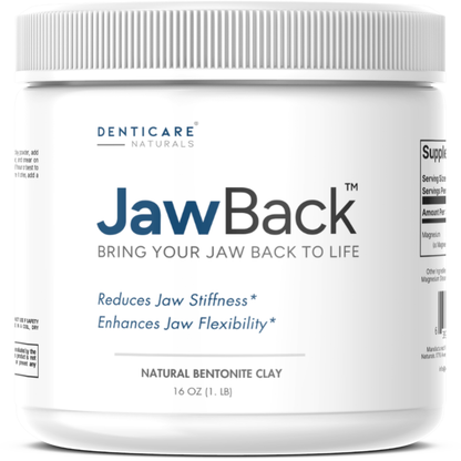 JawBack - Amazing Jaw Support for TMJ - Bring Your Jaw Back to Life - 16 oz Powder