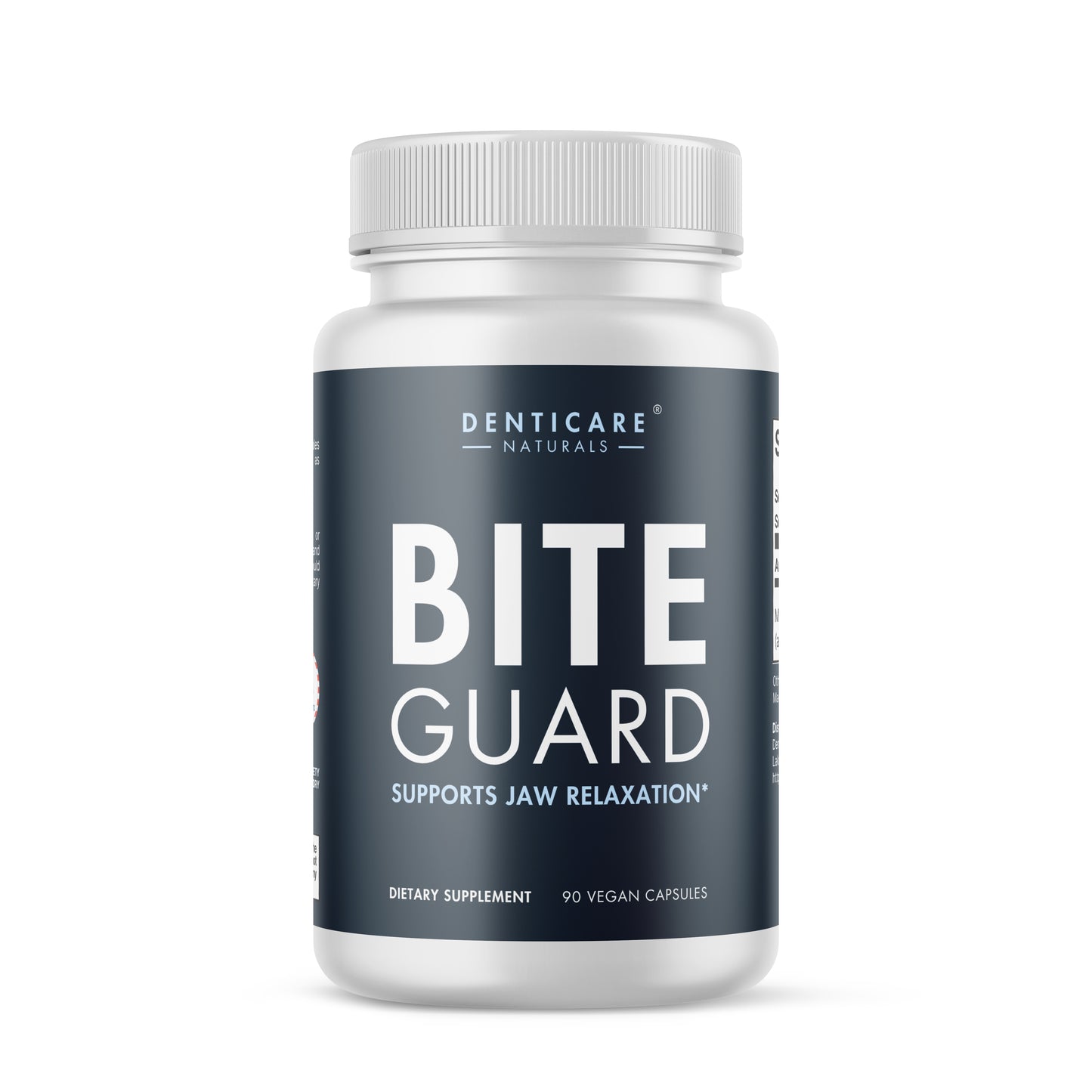 BiteGuard Supplement, Teeth Grinding & Bruxism Relief, 90 Capsules (Vegan Safe, Non-GMO) Magnesium for Bruxism Supplement