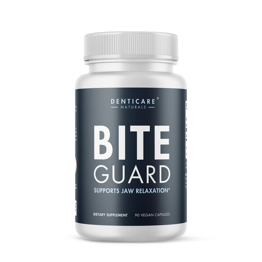 BiteGuard Supplement, Teeth Grinding & Bruxism Relief, 90 Capsules (Vegan Safe, Non-GMO) Magnesium for Bruxism Supplement